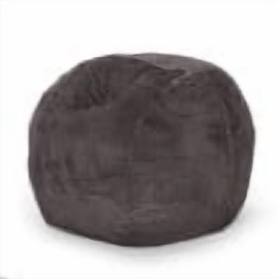 Lily Modern 5 Foot Faux Fur Cozy Bean Bag, Brown/Beige