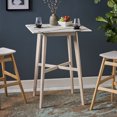 thumbnail image 1 of Lily Modern Bar Table with Rubberwood Legs and Laminate Table Top, 1 of 11