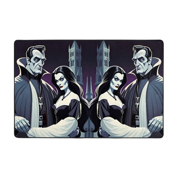Lily Munster Doormat Bath Mats, Soft and Absorbent Bath Rugs, Non-Slip Shower Carpet for Bathroom Floor, Tub and Shower, Living Room, Yoga 36"X24"