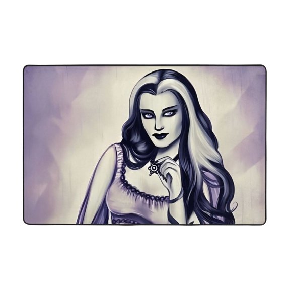 Lily Munster Doormat Bath Mats, Soft and Absorbent Bath Rugs, Non-Slip Shower Carpet for Bathroom Floor, Tub and Shower, Living Room, Yoga 36"X24"