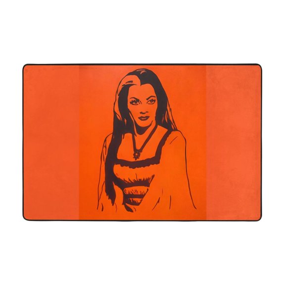 Lily Munster Doormat Bath Mats, Soft and Absorbent Bath Rugs, Non-Slip Shower Carpet for Bathroom Floor, Tub and Shower, Living Room, Yoga 36"X24"
