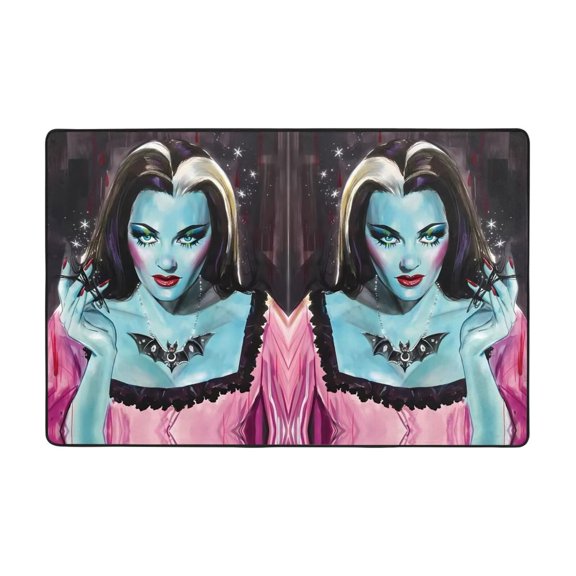 Lily Munster Doormat Bath Mats, Soft and Absorbent Bath Rugs, Non-Slip Shower Carpet for Bathroom Floor, Tub and Shower, Living Room, Yoga 36"X24"