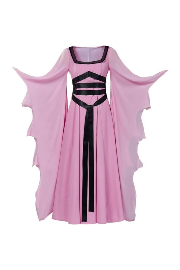 Lily Munster Costume Pink Dress Gothic Vampire Bride Dress for Women