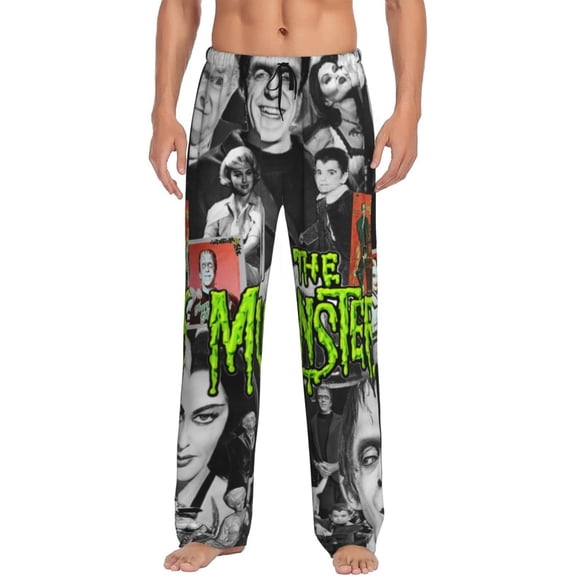 Lily Munster Pajama Pants for Men Women Casual Lounge Pants Soft Pajama Bottoms with Pockets Drawstring Sweatpants Small
