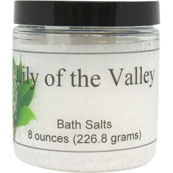 Lily Of The Valley Bath Salts by Eclectic Lady, 8 ounces