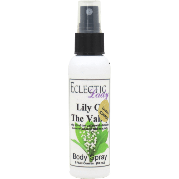 Lily Of The Valley Body Spray, Eclectic Lady, Hydrating Mist, Unisex (Double Strength), 2 oz