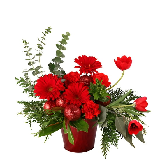 Lily Of The Valley Flowers & More Delightful Red Dream Christmas Arrangement
