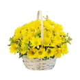 thumbnail image 1 of Lily Of The Valley Flowers & More Delightful Smiles Basket of Daisies, 1 of 4