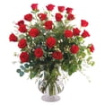 thumbnail image 1 of Lily Of The Valley Flowers & More Two Dozen Red Roses Vase Arrangement, 1 of 4