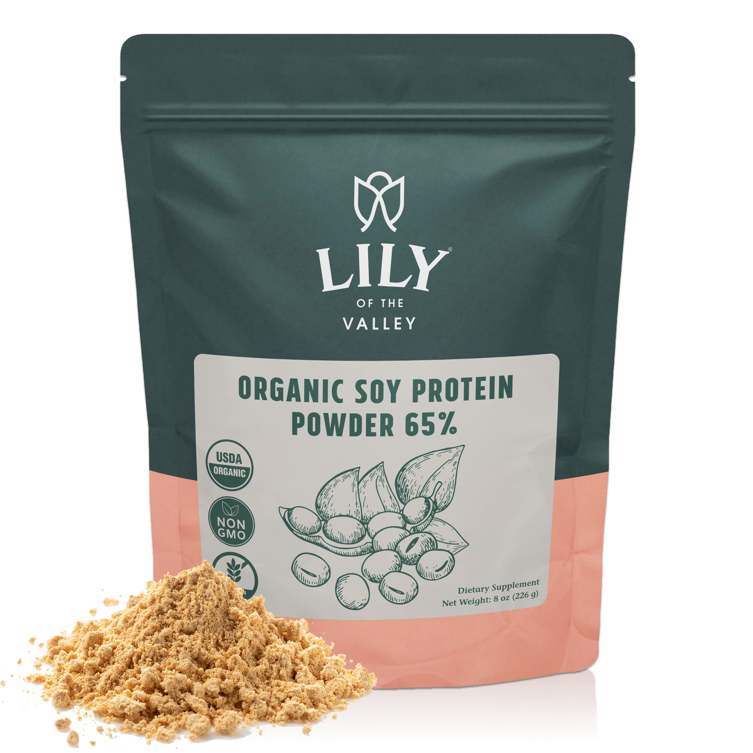 Lily Of The Valley Organic Soy Protein Powder 65 Plant Based Protein Powder NonGmo
