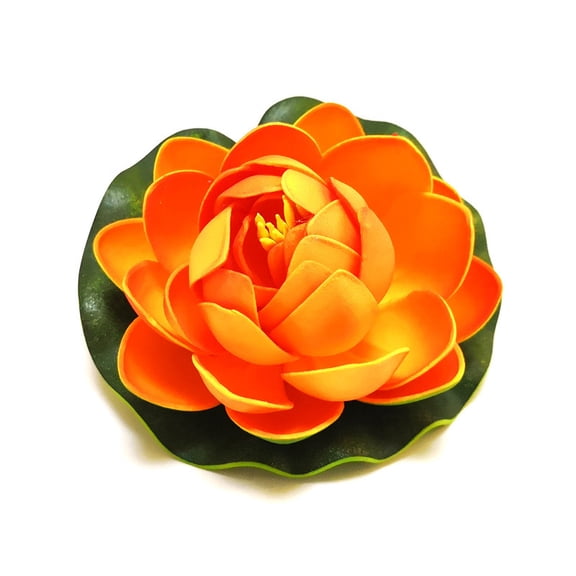 Lily Pad Floating Mat,Lilypad,Pond Accessories,1pc Floating Foam Lotuses Flowers And Lotuses Leaves Artificial Lotuses Flowers Water Lilies For Pond Pool For Spring Garden Decoration
