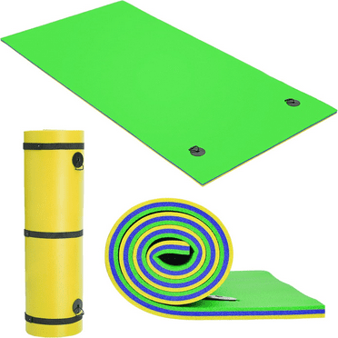 Lily Pad Floating Mat for Lake & Pool 8'/9'/12' 3-Layer Tear-Resistant XPE Foam Floating Water Mat for Adults and Kids
