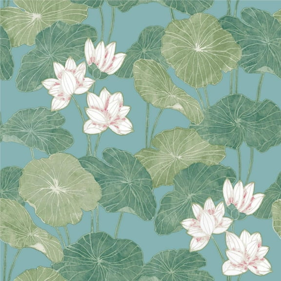 Lily Pad Peel and Stick Wallpaper