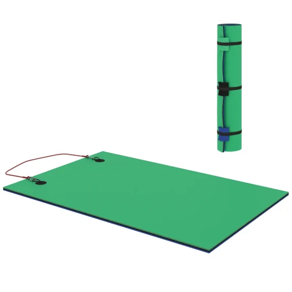 Lily Pad Water Mat Floating Mat for Lake, Pool, Ocean, Beach, and Boating, Green