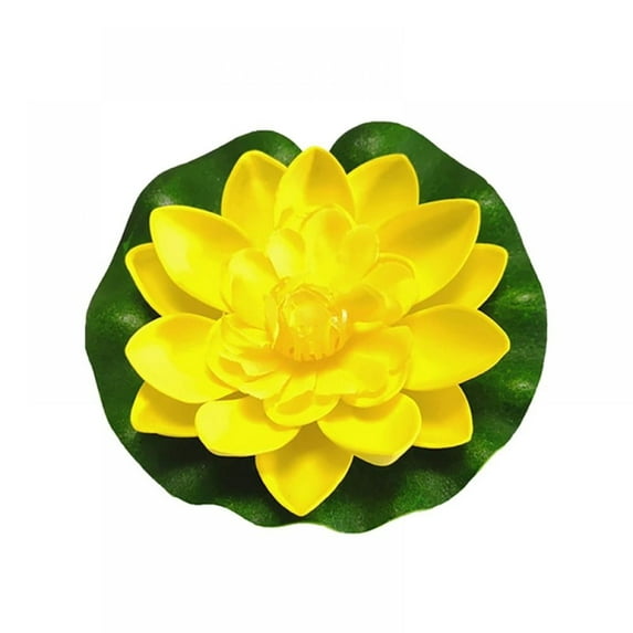 Lily Pads for Ponds, Artificial Lotus - Realistic Water Lily Pads Leaves & Floating Foam Lotuses for Garden Koi Fish Pond Aquarium Pool Wedding Decor