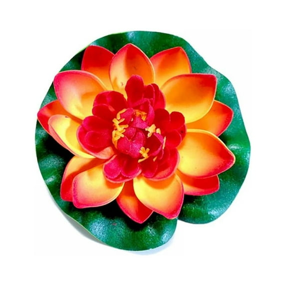 Lily Pads for Ponds, Artificial Lotus - Realistic Water Lily Pads Leaves & Floating Foam Lotuses for Garden Koi Fish Pond Aquarium Pool Wedding Decor