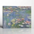 thumbnail image 1 of Lily Painting, Monet Wall Art, Water Lily Pond Canvas Print, Impressionist Wall Art, Lily Canvas Wall Art, Ready To Hang for Living Room Home Wall Decor 11x14, 1 of 7