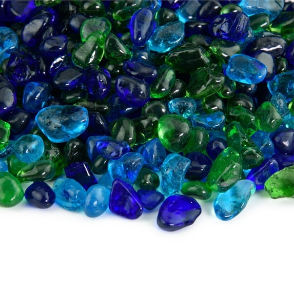 Lily Pond Blended Fire Pit Glass Dots | 3/8", 10 lbs