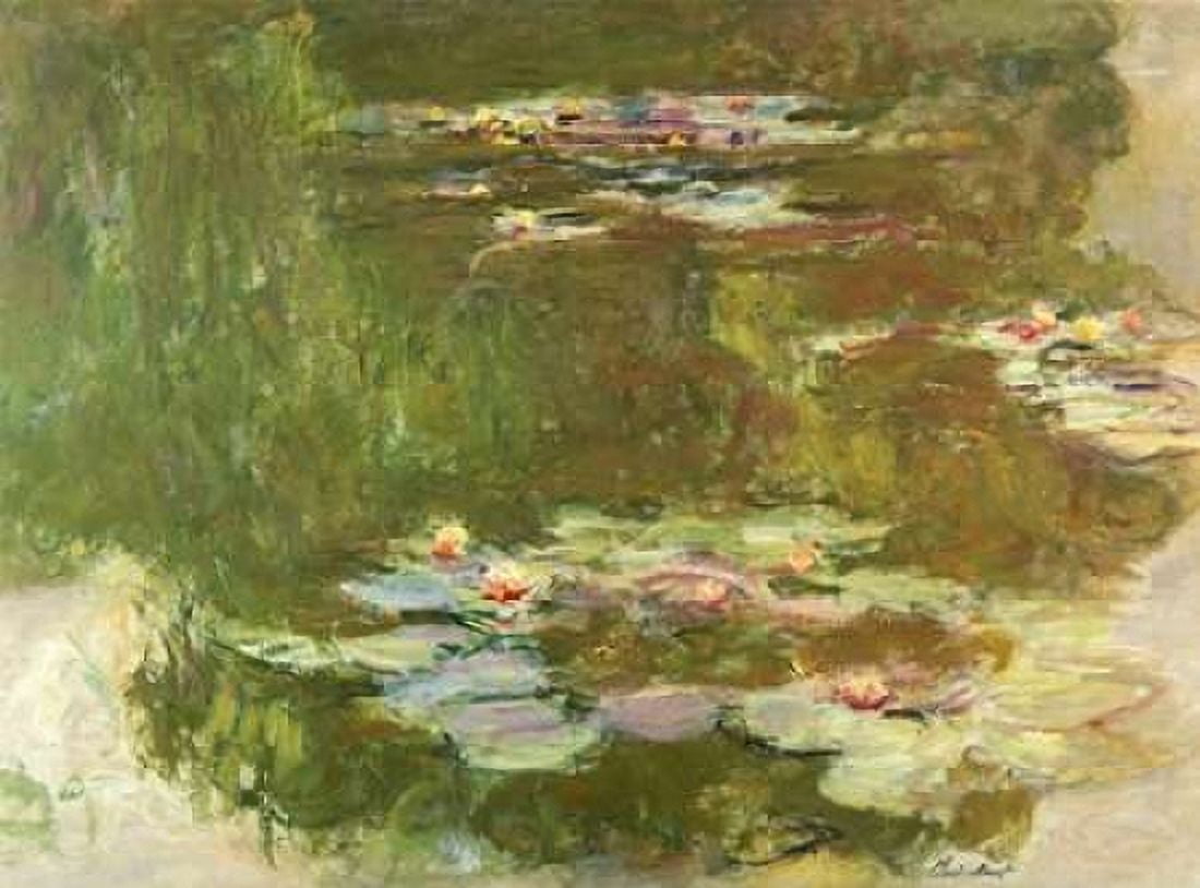 Lily Pond Canvas Art - Claude Monet (18 x 24)