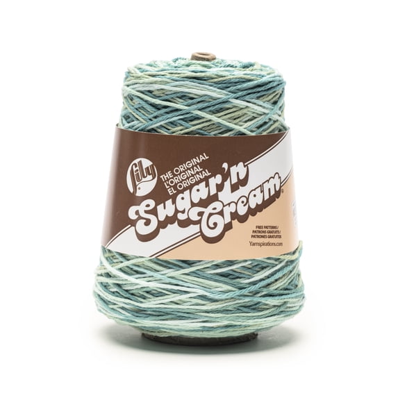 Lily Sugar N Cream® Cones™ #4 Worsted (Medium) Cotton Yarn, Kelp 14oz/400g 674 Yards