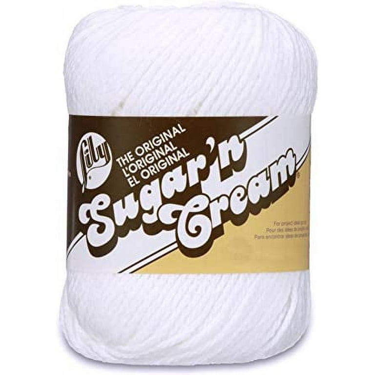 Lily Sugar 'n Cream Yarn White