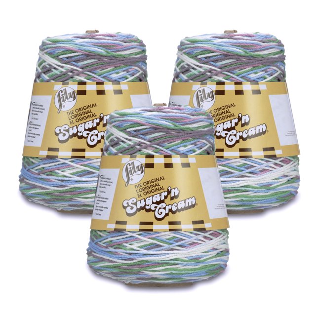 Lily Sugar'n Cream® Cone 4 Medium Cotton Yarn, Freshly Pressed 14oz