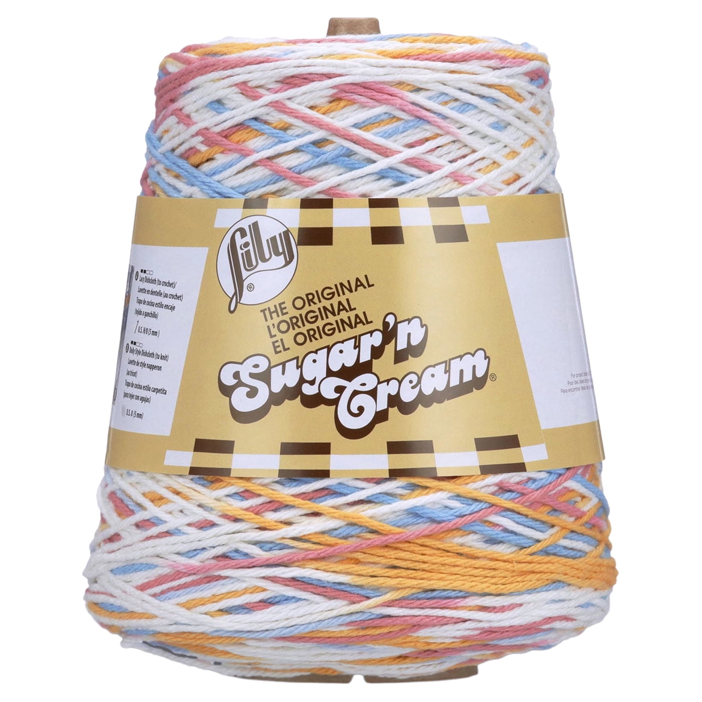 Lily Sugar'n Cream® Cone #4 Medium Cotton Yarn, Kitchen Breeze 14oz/400g, 706 Yards