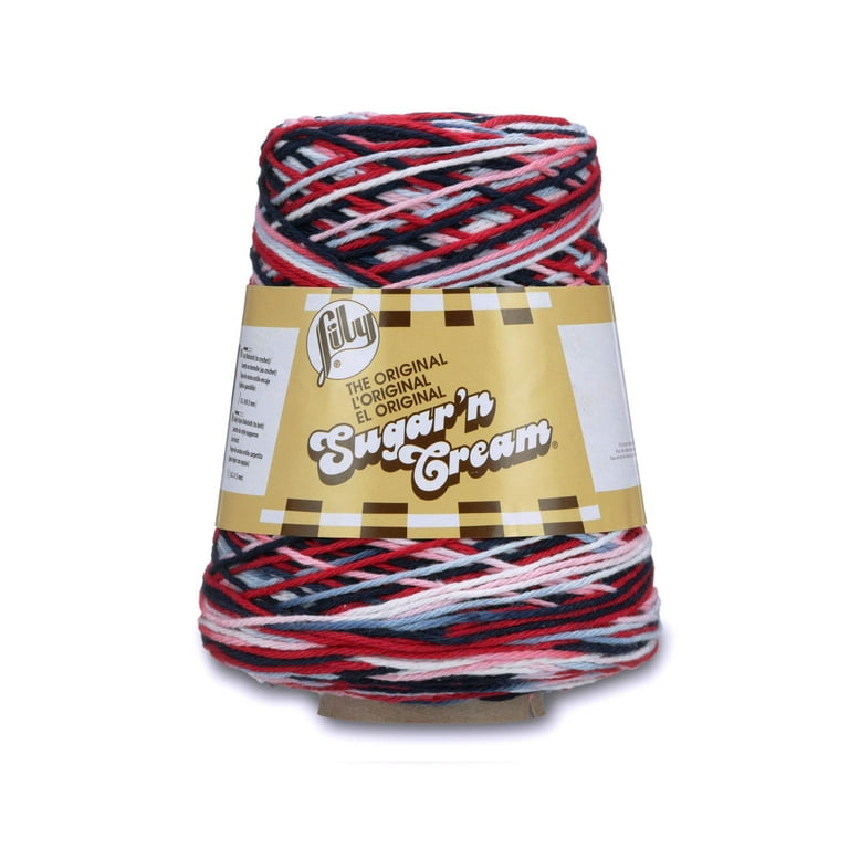 Lily Sugar'n Cream® Cone #4 Medium Cotton Yarn, Freshly Pressed 14oz/400g,  706 Yards 