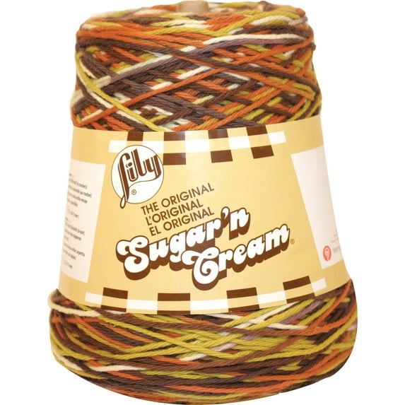 Lily Sugar'n Cream® Cone #4 Medium Cotton Yarn, Woodland Trail Ombre 14oz/400g, 706 Yards