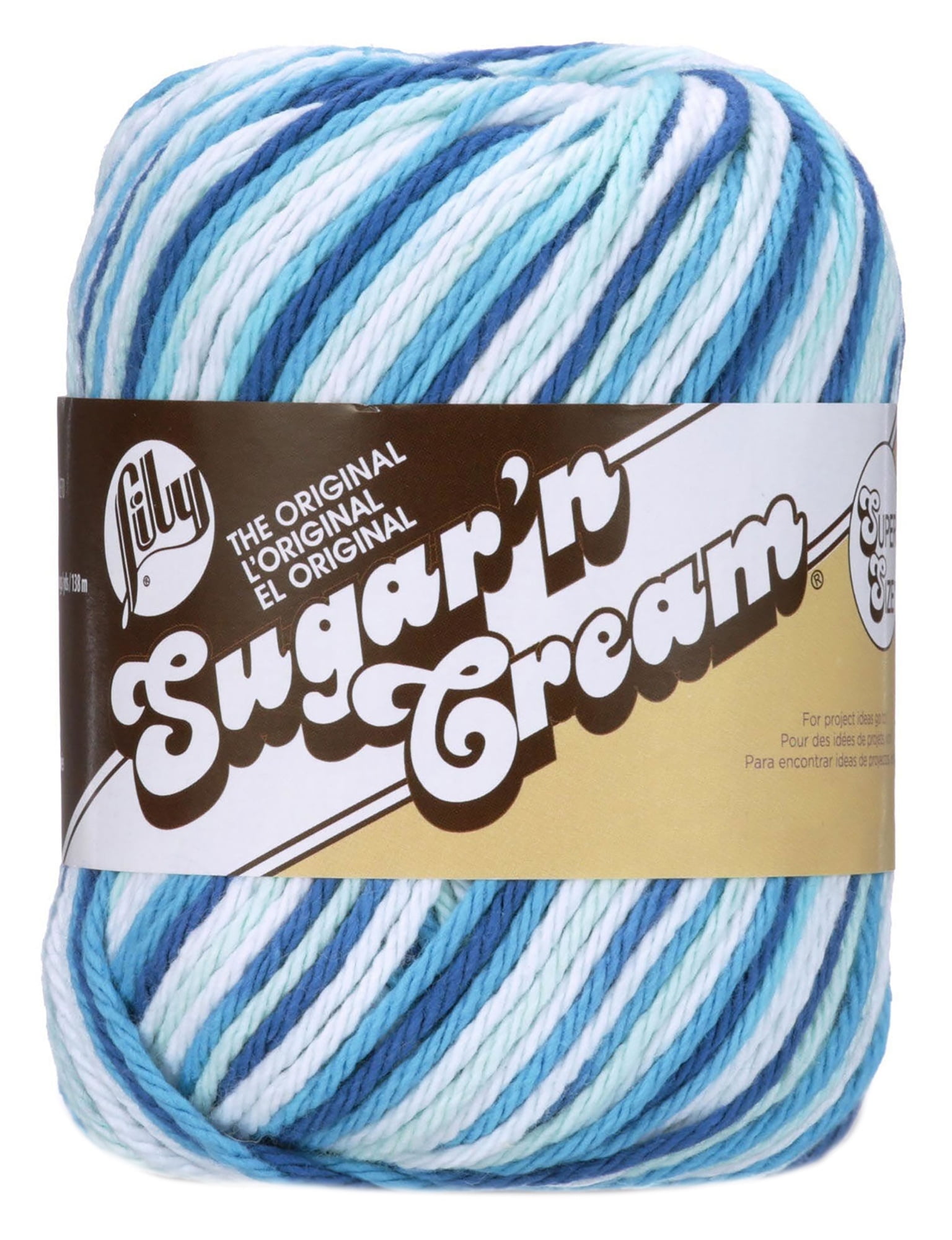 Indigo, Lily Sugar 'n Cream, Lily Cotton Yarn, Indigo Cotton Yarn, Kitchen  Cotton Yarn, Dish Wash Cloth, Blue Cotton Yarn -  Canada