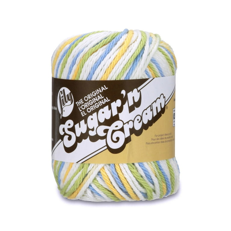 Lily Sugar N Cream Swimming Pool 100% Cotton Yarn, 2 Oz, Gauge 4