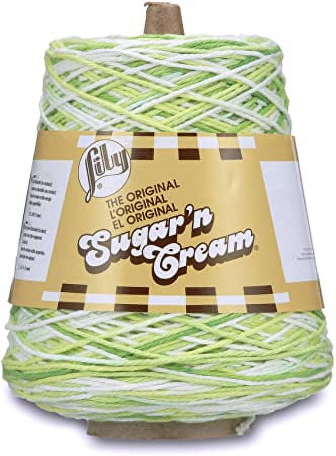 Lily Sugar'n Cream Medium 100 Cotton Key Lime Pie Yarn, 674 yd