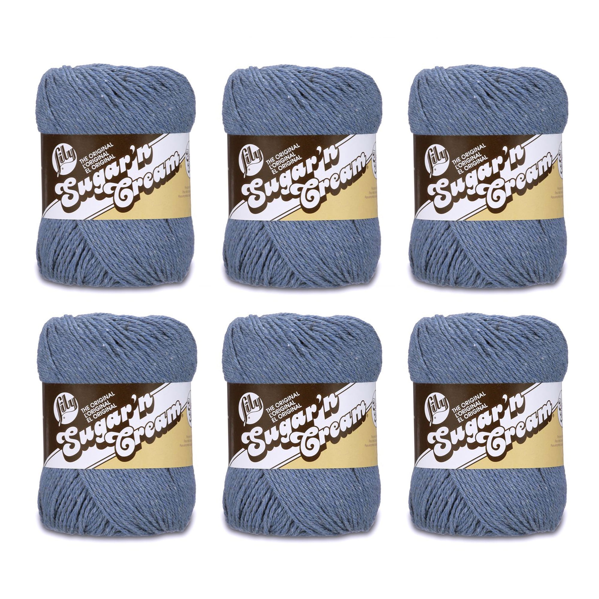 Lily Sugar'n Cream Super Size Yarn - Summerfield Ombre, Crochet & Knit, Made in Canada