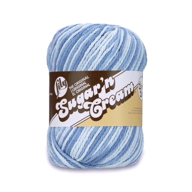 Lily Sugar'N Cream Hot Blue Garen - 6 Pack van 71g/2.5oz - Katoen - 4 Medium (Worsted) - 120 Yards - Breien/Haken