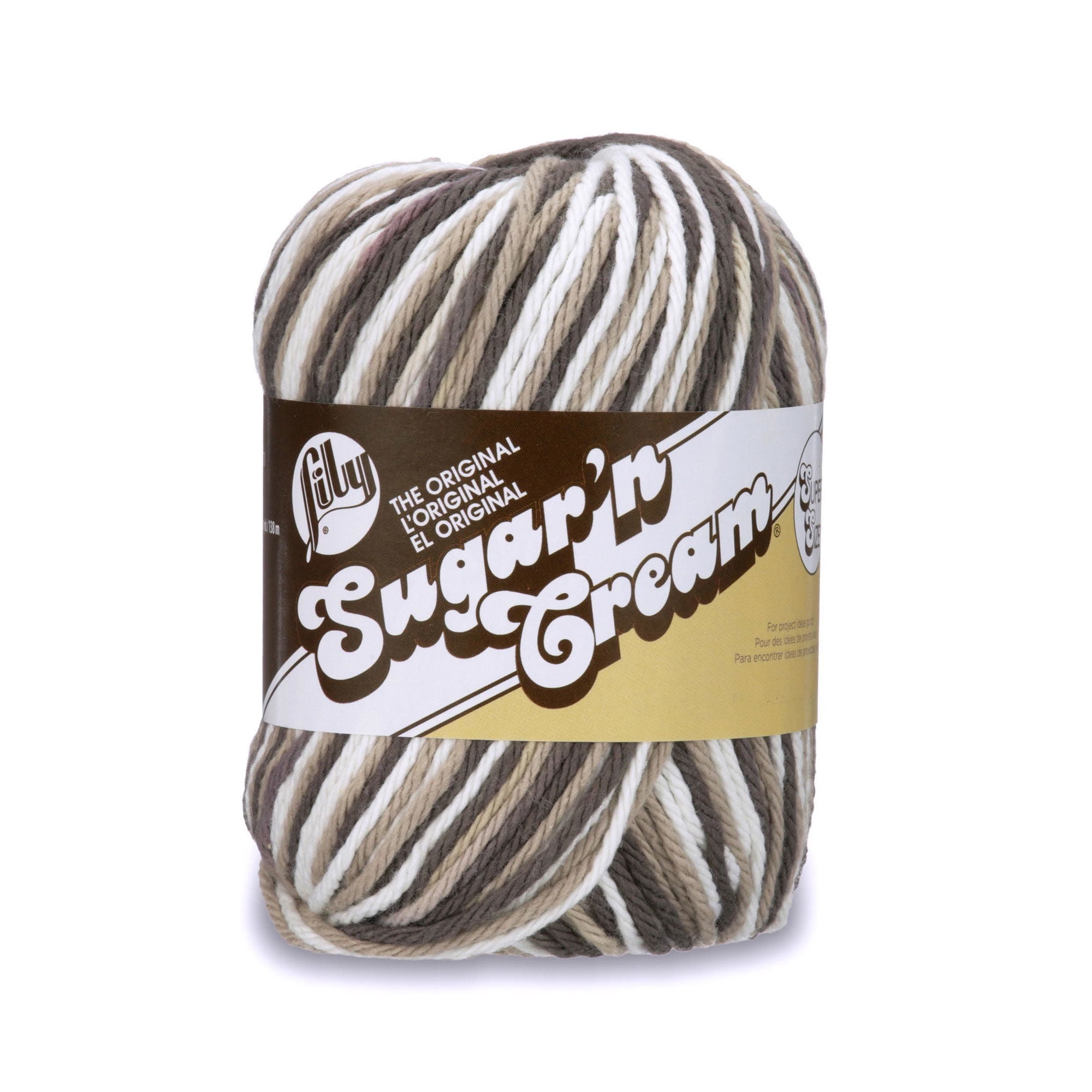 Lily Sugar'n Cream Yarn - Solids Super Size-Cream, 1 count - City