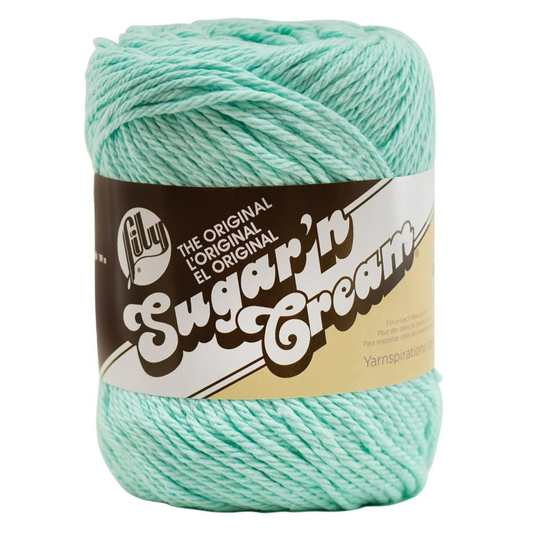 Lily Sugar'N Cream Hot Blue Yarn - 6 Pack of 71g/2.5oz - Cotton - 4 Medium  (Worsted) - 120 Yards - Knitting/Crochet