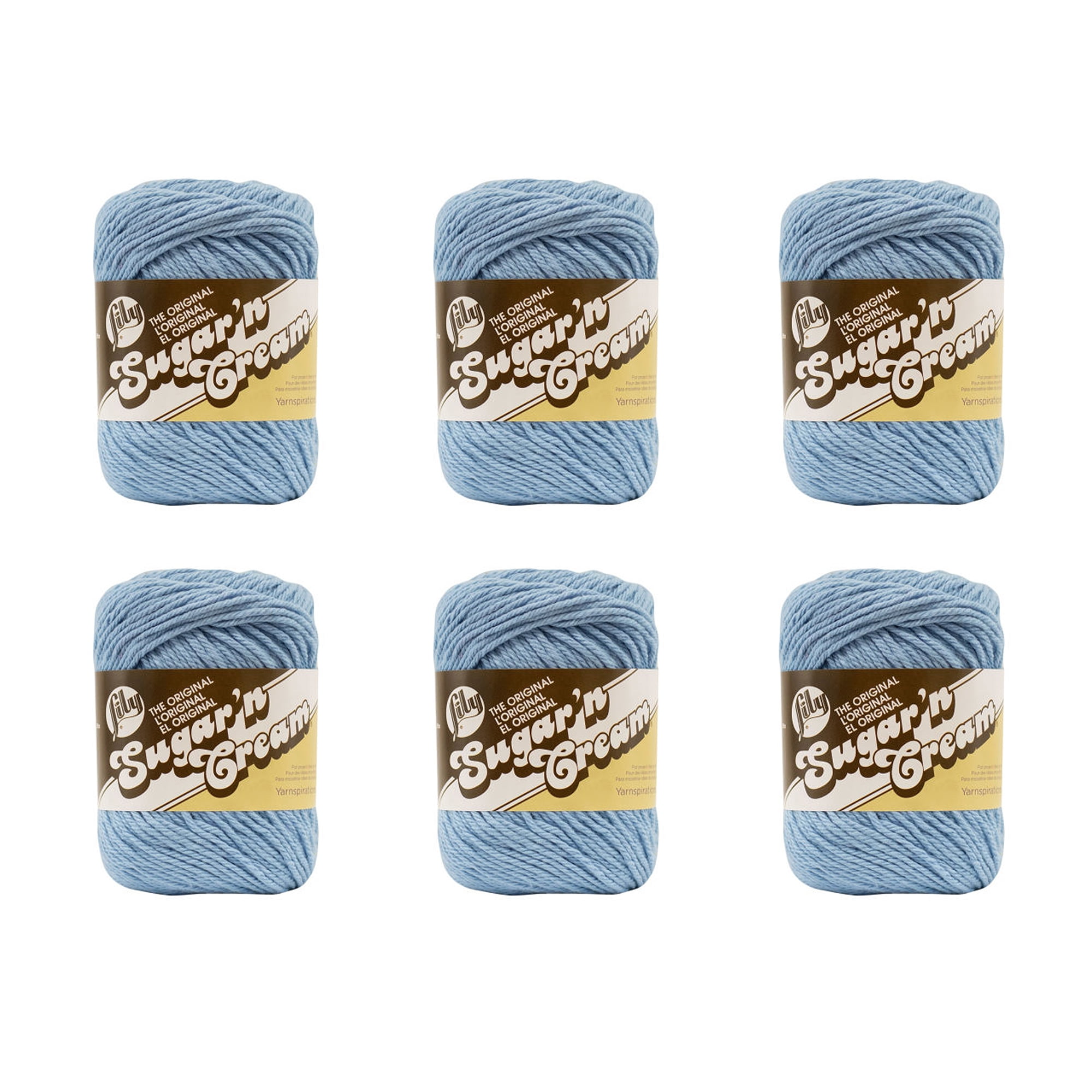 Lily Sugar 'N Cream The Original Solid Yarn, 2.5oz, Medium 4 Gauge, 100%  Cotton - Sage Green - Machine Wash & Dry