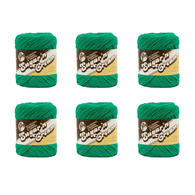 Lily Sugar'n Cream® The Original 4 Medium Cotton Yarn, Mod Green 2.5oz
