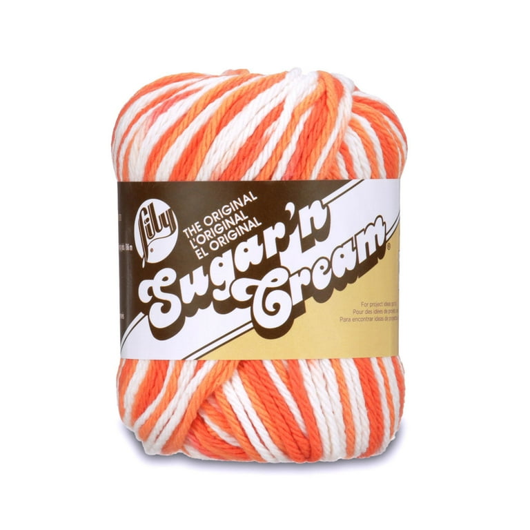 Lily Sugar'N Cream Poppy Yarn - 6 Pack of 57g/2oz - Cotton - 4