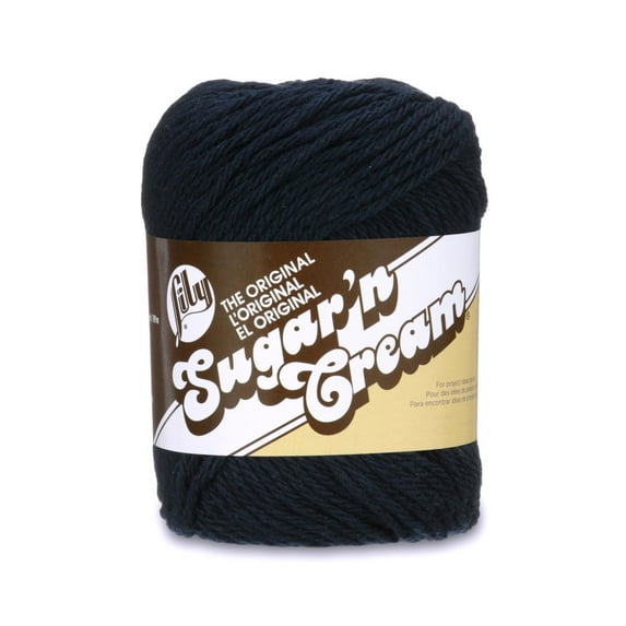 Lily Sugar'n Cream The Original Yarn, Bright Navy, 2.5oz(71g), Medium, Cotton