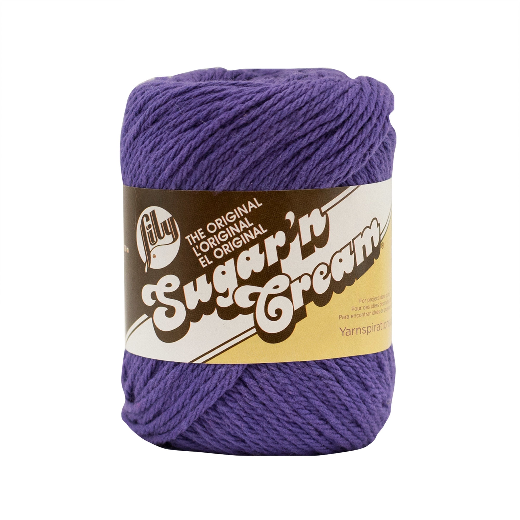 Lily Sugar'n Cream The Original Yarn, Grape, 2.5oz(71g), Medium, Cotton 