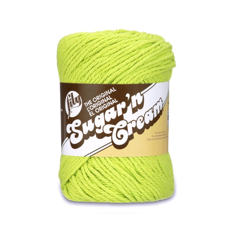 Lily Sugar'n Cream® The Original #4 Medium Cotton Yarn, Indigo 2.5oz/71g,  120 Yards (6 Pack) 