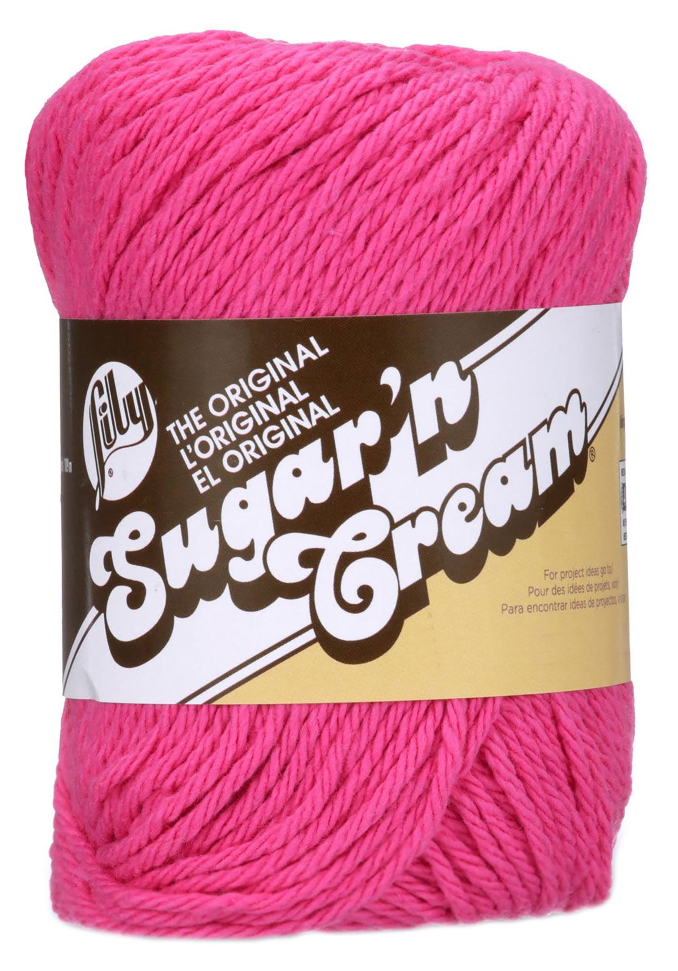 Lily Sugar'n Cream Cotton Cone Yarn, 14 oz, Soft Ecru, 1 Cone
