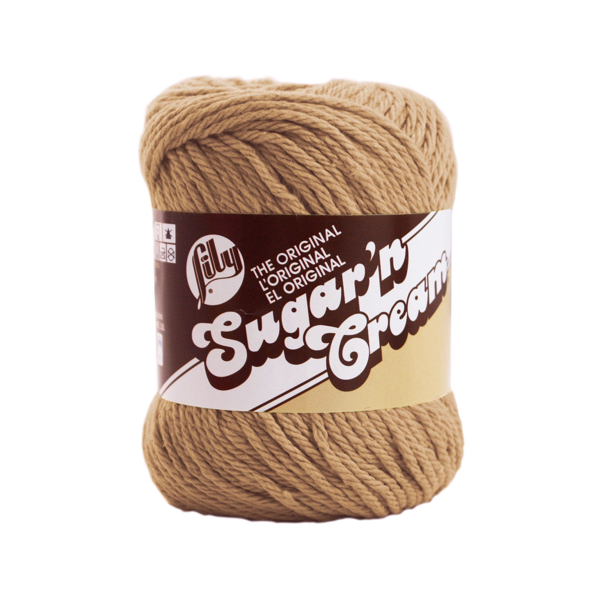 Lily Sugar'n Cream The Original Yarn, Jute, 2.5oz(71g), Medium, Cotton