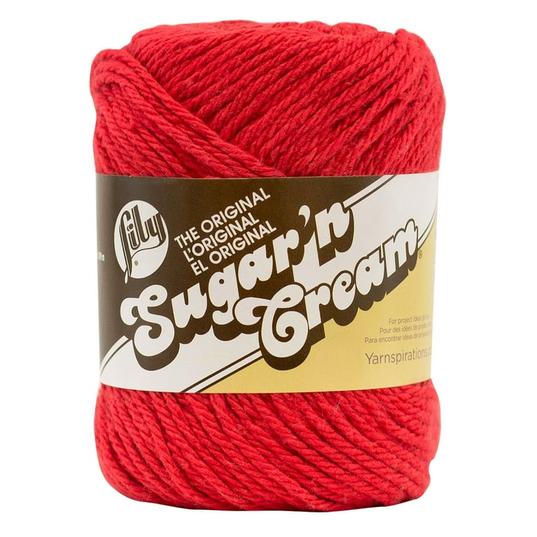 Lily Sugar n Cream Yarn  100% Cotton Machine Washable & Dryable