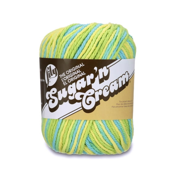 Lily Sugar'n Cream Yarn, 2 Oz, Summer Splash