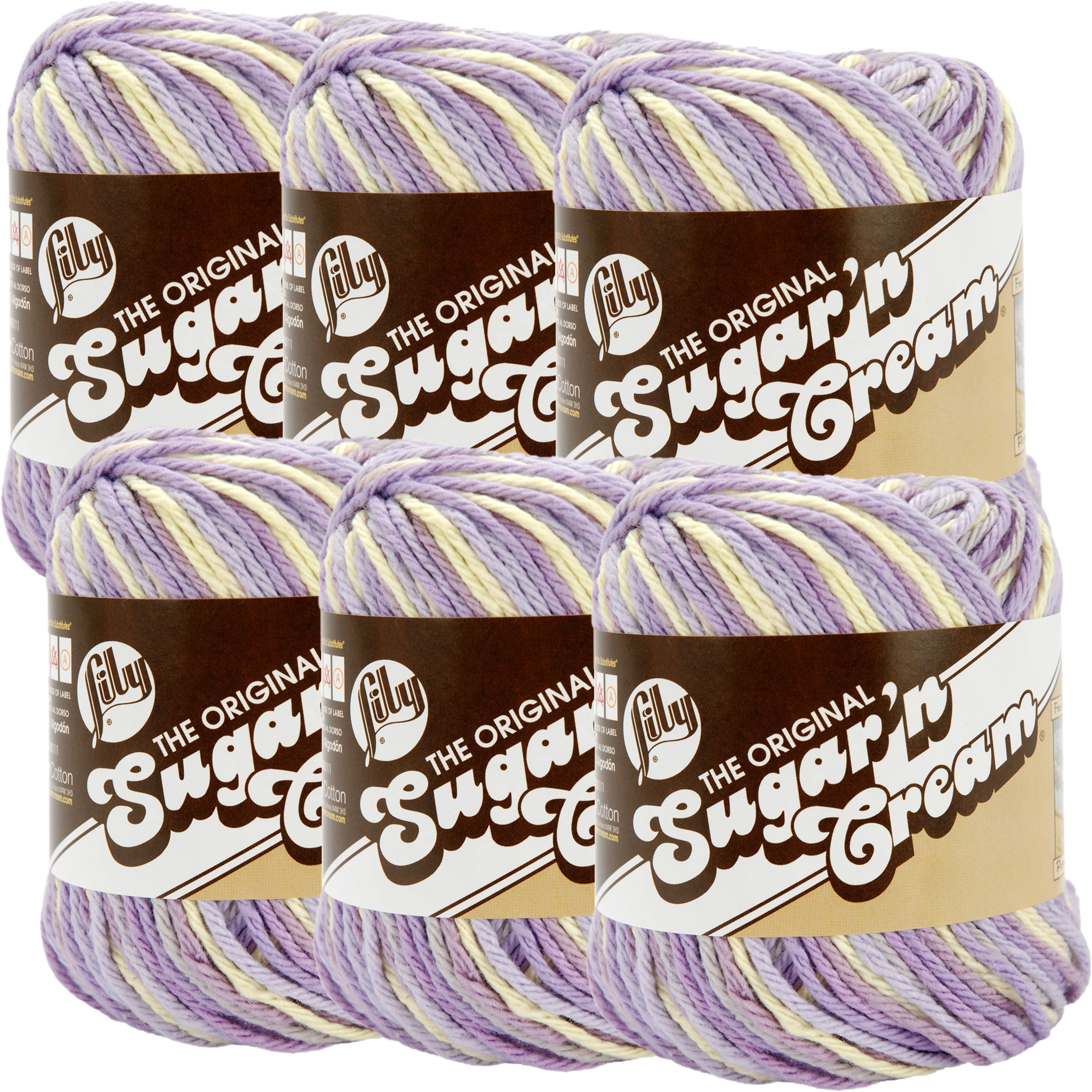 Lily Sugar'n Cream Yarn OmbresSpring Swirl, Multipack Of 6