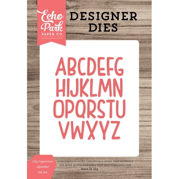 Lily Uppercase Alphabet Large Die Set