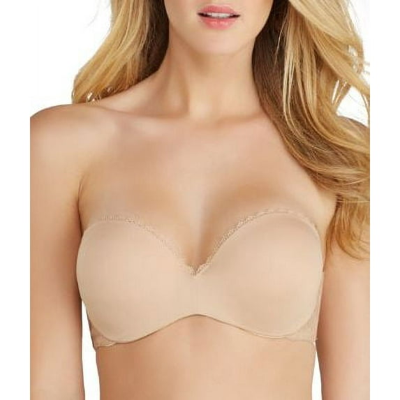 Lily of France Bras: Gel Touch Strapless Push-Up Bra 2111121 Color: Barely Beige Size: 38 D
