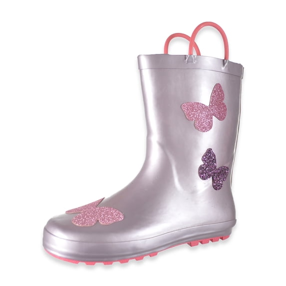 Lily of New York Girls' Butterfly Rain boots Color: pink Size: 10 toddler
